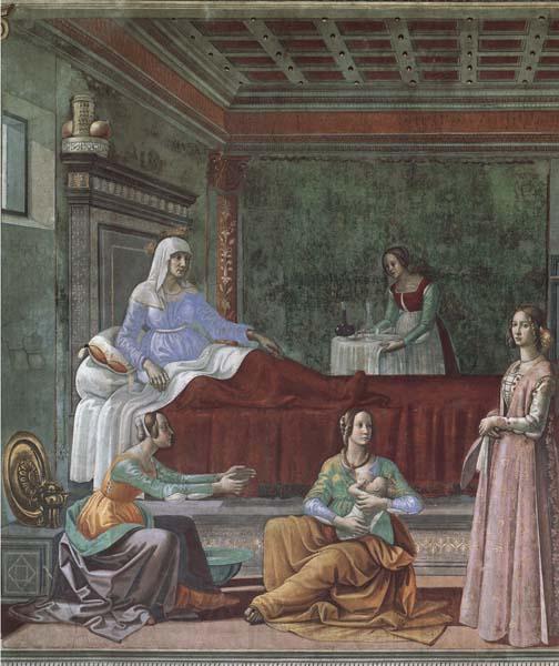 Domenicho Ghirlandaio Details of Geburt Johannes des Taufers France oil painting art